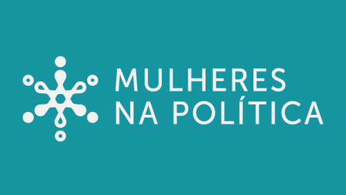 Logotipo do curso 'Mulheres na Política'